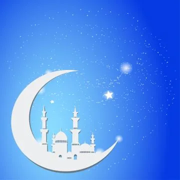 Background of beautiful mosque Ilustração Stock