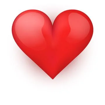 Background with beautiful realistic heart. Stock Illustration