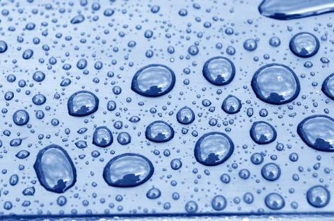 Background of beautiful water drops Stock Photos