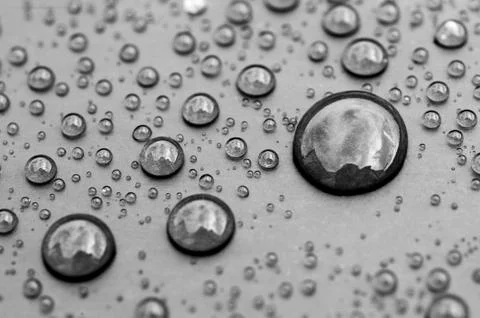 Background of beautiful water drops Stock Photos