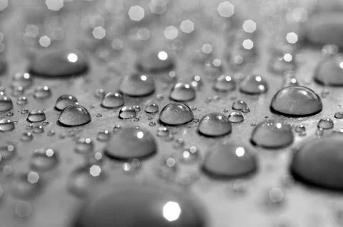 Background of beautiful water drops Stock Photos