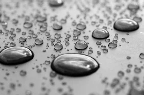 Background of beautiful water drops Stock Photos