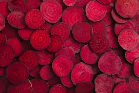 Background of beet slices Stock Photos