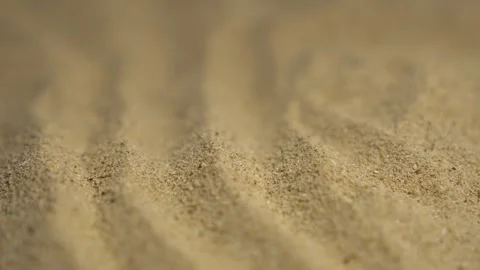 Background of beige beach sand with natural pattern, zoom in. Stock Footage 308023677