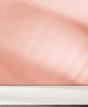 Background Beige Wall Studio Shadow Kitchen Podium Table Product Backdrop Stock-Fotos