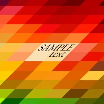 Background of beveled colored rectangles. Stock Illustration