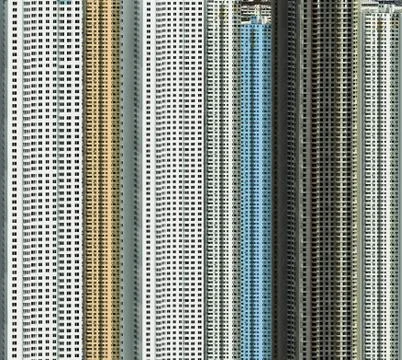 Background of big buildings Stock Photos