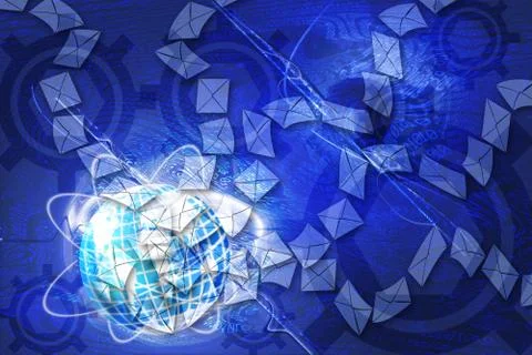 Background binary abstract letters. Stock Illustration