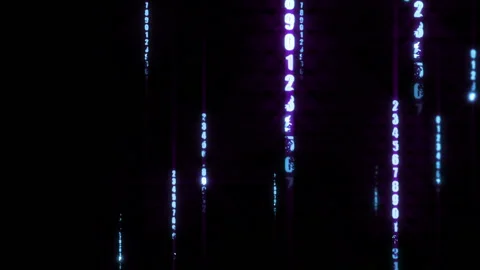 Background binary code computer data digital matrix Stock Footage 135589736