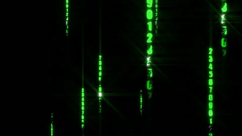 Background binary code computer data digital matrix Stock Footage 136354310