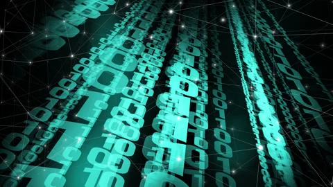 The background of binary code creates a visually captivating backdrop Stock Footage 252113819