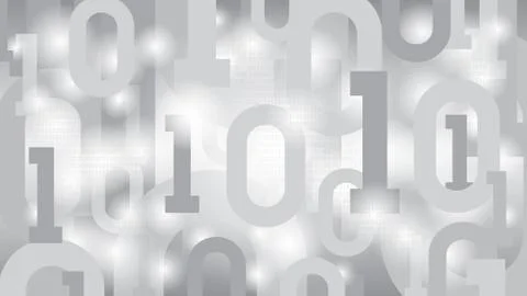 Background with binary code, digital code in abstract matrix cyberspace Stock Illustration