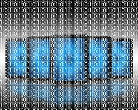 Background of binary code 스톡 일러스트