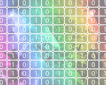 Background of binary code イラスト素材