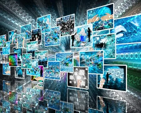 Background of binary code 스톡 일러스트