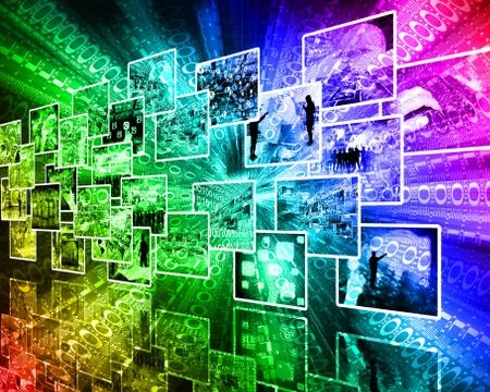 Background of binary code Stockillustratie