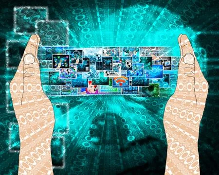 Background of binary code Stock Illustration