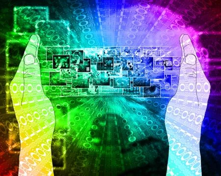 Background of binary code Stock Illustration