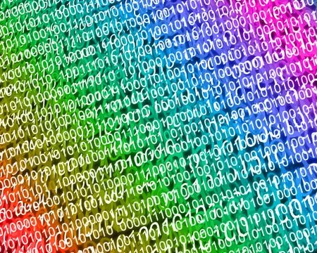 Background of binary code Illustrazione stock