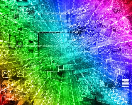 Background of binary code Stock Illustration