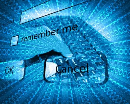 Background of binary code Stock Illustration