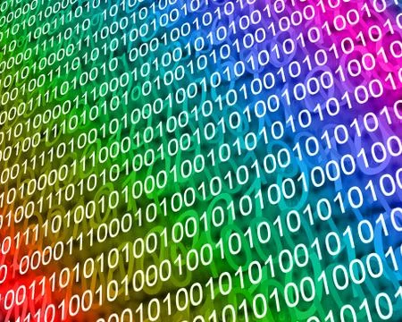Background of binary code イラスト素材