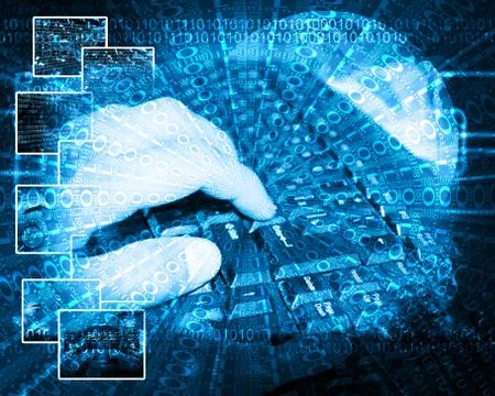 Background of binary code Stock Illustration