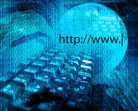 Background of binary code Stock Illustration