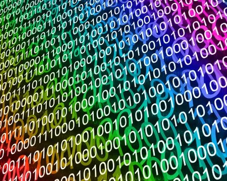 Background of binary code Stock Illustration