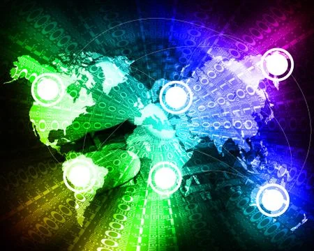 Background of binary code Stock Illustration