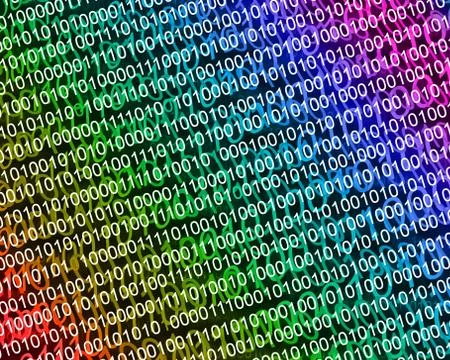 Background of binary code Stockillustratie