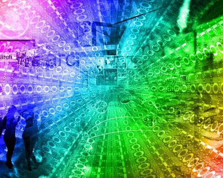 Background of binary code Stock Illustration