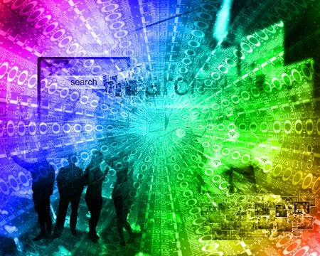 Background of binary code Stock Illustration