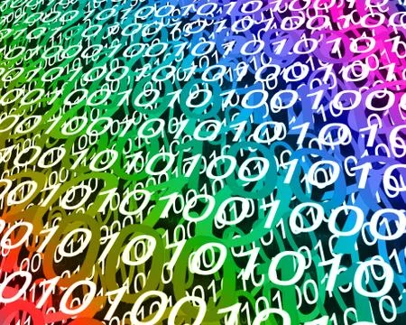 Background of binary code イラスト素材
