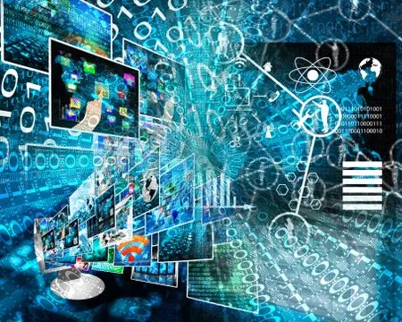 Background of binary code Stock Illustration