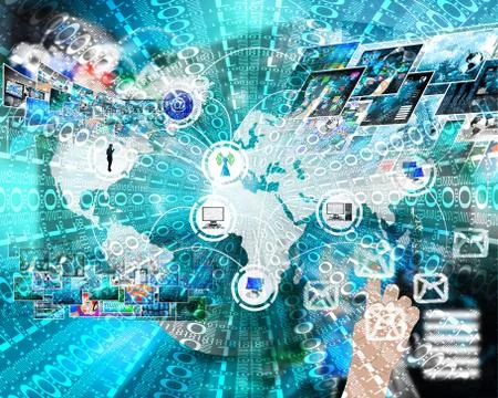 Background of binary code イラスト素材