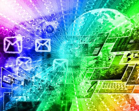 Background of binary code Stock Illustration