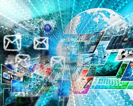 Background of binary code Stock Illustration