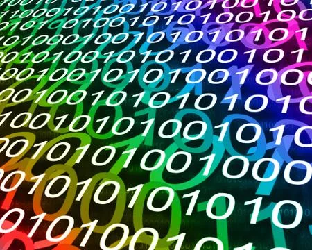 Background of binary code 스톡 일러스트