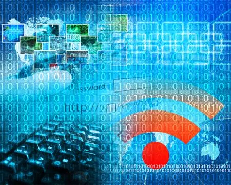 Background of binary code Stock Illustration