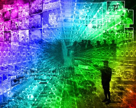 Background of binary code Stock Illustration