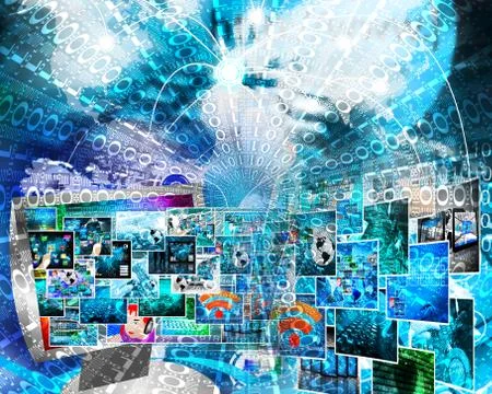 Background of binary code Stock Illustration