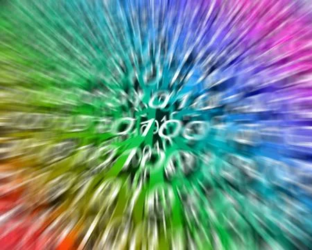 Background of binary code Stock Illustration