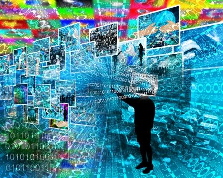 Background of binary code Stock Illustration