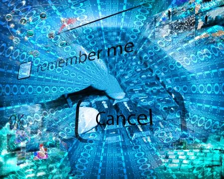 Background of binary code Stock Illustration