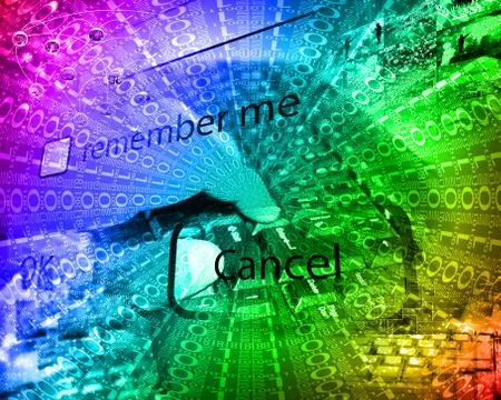 Background of binary code 스톡 일러스트