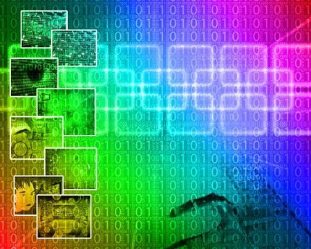 Background of binary code Stock Illustration