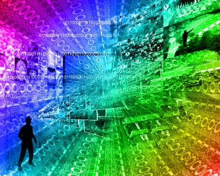 Background of binary code Stockillustratie