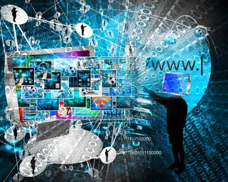 Background of binary code Stock Illustration