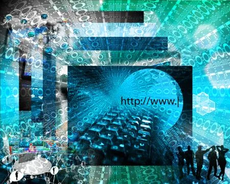 Background of binary code 스톡 일러스트